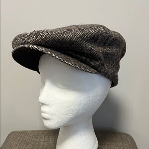 News boy flat hat, wool blend M